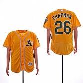 Athletics 26 Matt Chapman Yellow Flexbase Jersey Dzhi,baseball caps,new era cap wholesale,wholesale hats